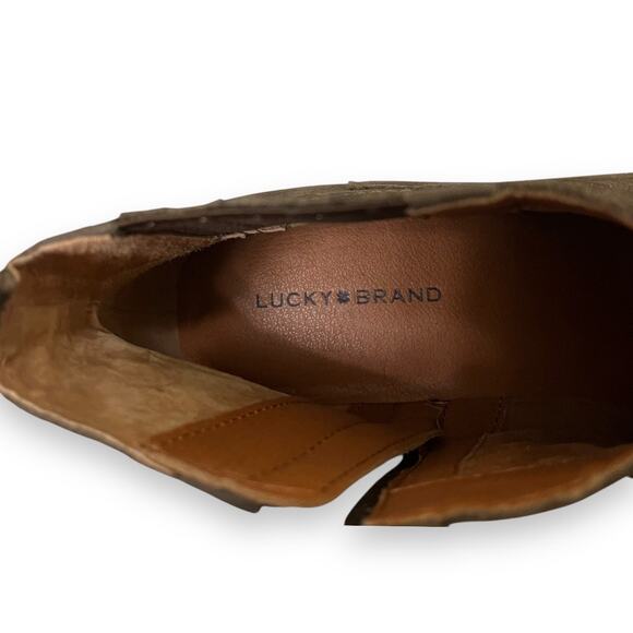 Lucky Brand Hikalli brown suede leather ankle boot NEW - Picture 8 of 10